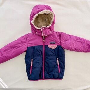 Patagonia Reversible Tribbles Hoody - Purple and Blue